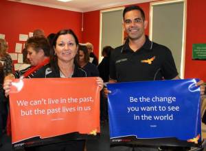 Workshop facilitators Dyonne Anderson and Toby Adams brought inspirational messages.